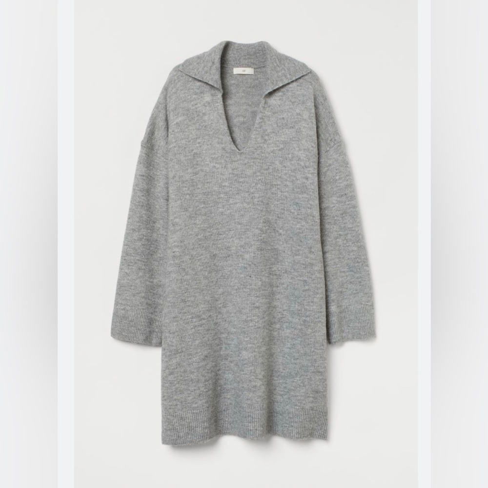 H&M Knit Collared Sweater Dress size Small